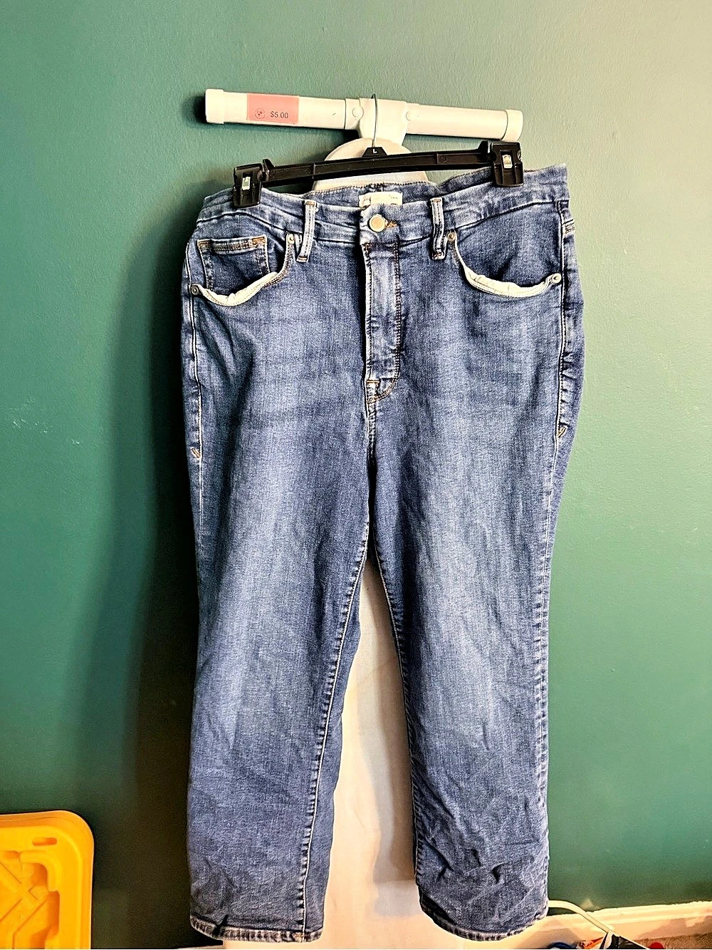 Good American Good Petite Straight 16 Blue